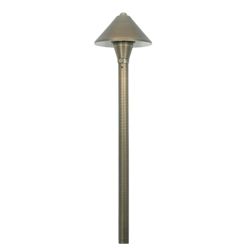 BPLP10 Mortirolo Antique Brass Path Light Low Voltage Outdoor Lighting
