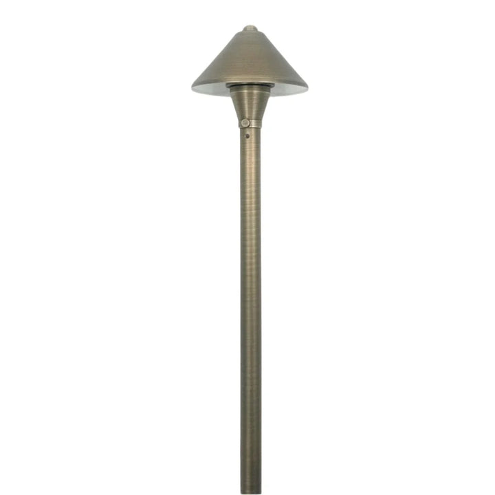BPLP10 Mortirolo Antique Brass Path Light Low Voltage Outdoor Lighting