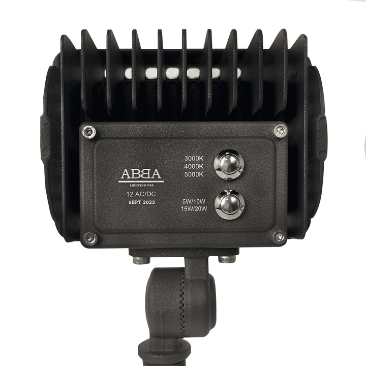 FLACCT20 4x/8x/12x Package Low Voltage Adjustable CCT and Wattage 5W-20W Outdoor LED Landscape Lighting Flood Light