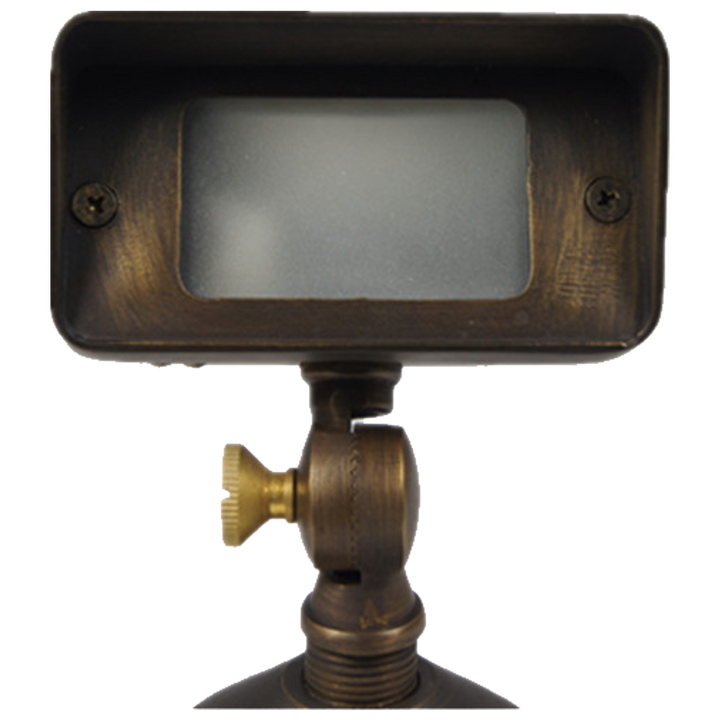 FPB01 Cast Brass Flood Light | Lamp Ready 12V Low Voltage Landscape Light