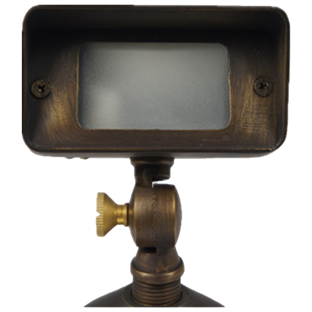 FPB01 4x/8x/12x Package Brass Rectangular LED Directional Floodlight Adjustable Lighting 3W 3000K Bulb