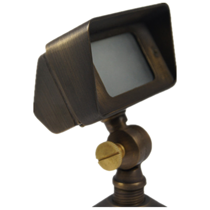 FPB01 4x/8x/12x Package Brass Rectangular LED Directional Floodlight Adjustable Lighting 3W 3000K Bulb