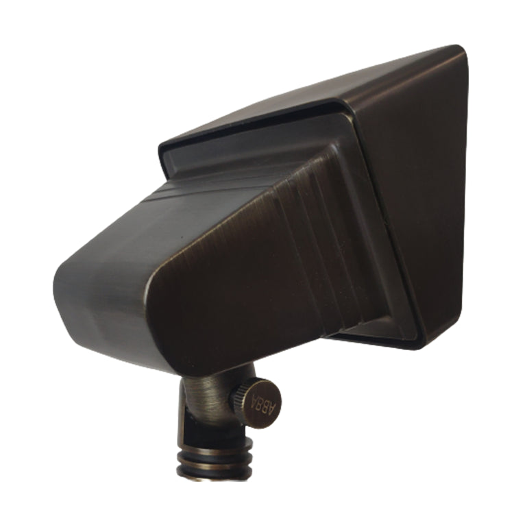 FPB05 4x/8x/12x Package Cast Brass Rectangular LED 12V Low Voltage Directional Flood Light Adjustable Landscape Lighting 5W 3000K Bulb