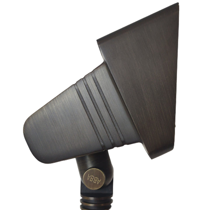 FPB05 Cast Brass Rectangular LED 12V Low Voltage Directional Floodlight Adjustable Landscape Lighting