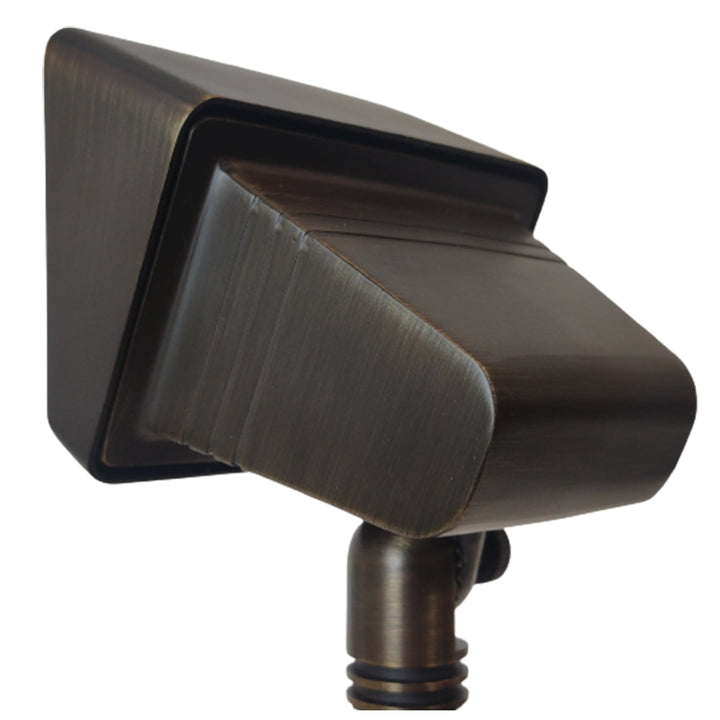 FPB05 4x/8x/12x Package Cast Brass Rectangular LED 12V Low Voltage Directional Flood Light Adjustable Landscape Lighting 5W 3000K Bulb