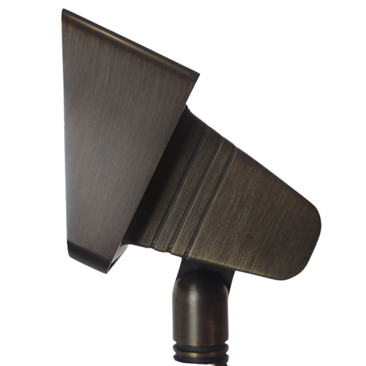 FPB05 Cast Brass Rectangular LED 12V Low Voltage Directional Floodlight Adjustable Landscape Lighting