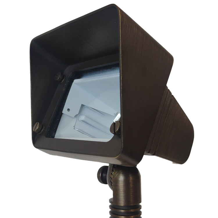 FPB05 Cast Brass Rectangular LED 12V Low Voltage Directional Floodlight Adjustable Landscape Lighting