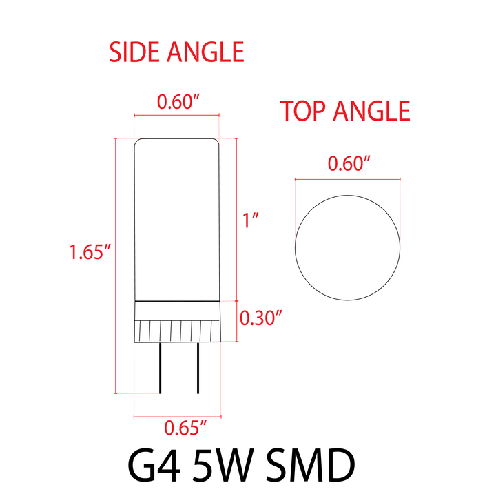 Bombilla LED G4 2W/3W/3.5W/5W 12V Bi-Pin | Accesorio de iluminación de paisaje