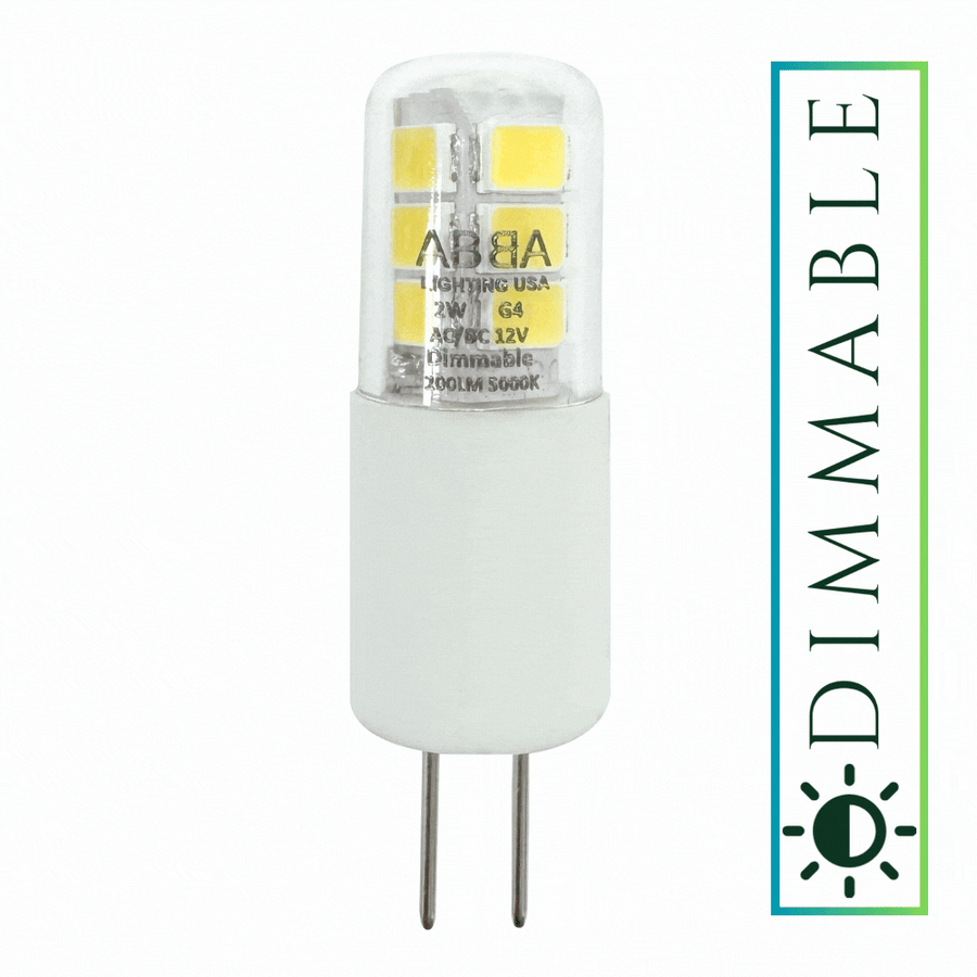 Outdoor Landscape Lighting LED 12V Low Voltage G4 2W/3W Dimmable 12V Low Voltage LED Bi-Pin Light Bulb | Landscape Lighting Accessory