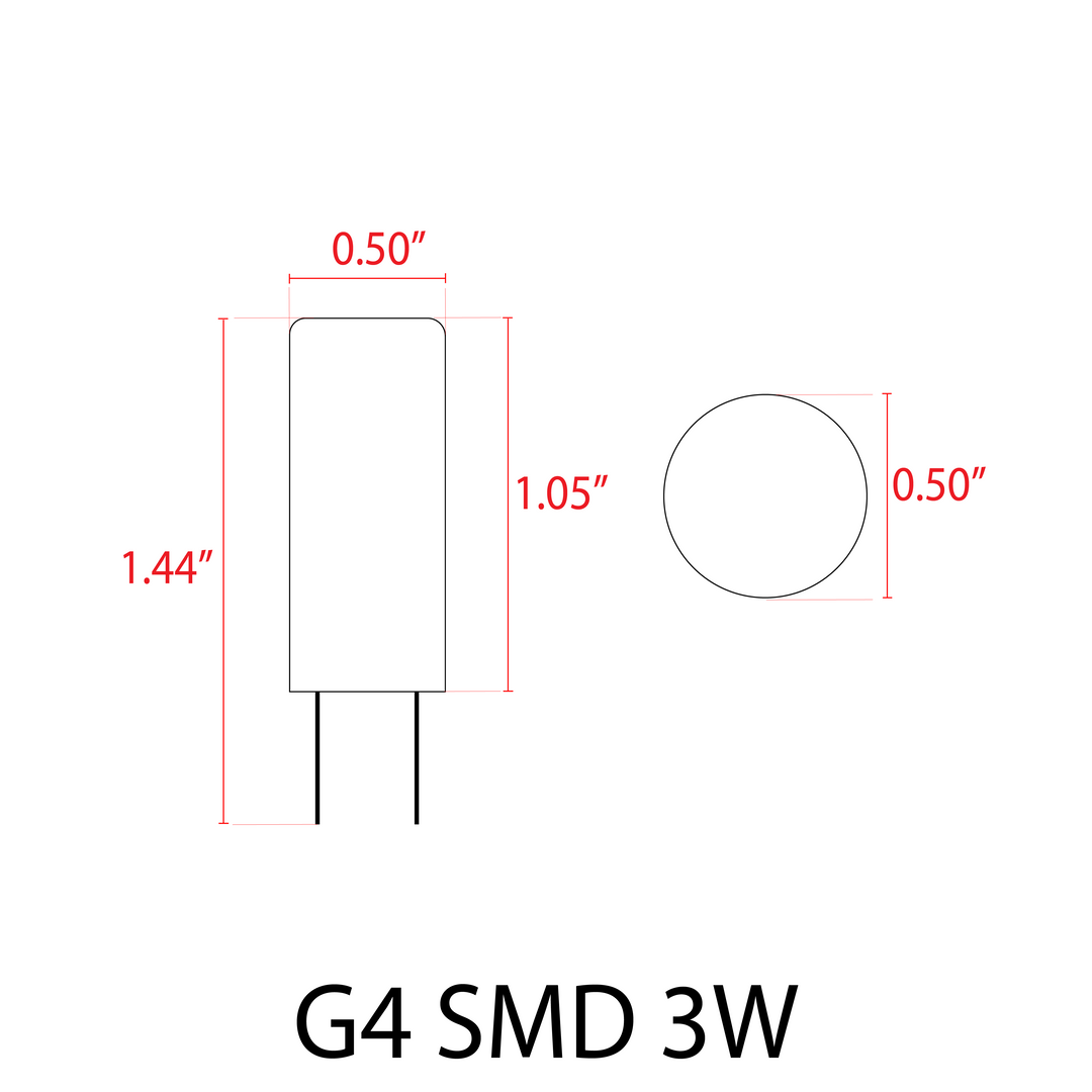 Outdoor Landscape Lighting LED 12V Low Voltage G4 2W/3W Dimmable 12V Low Voltage LED Bi-Pin Light Bulb | Landscape Lighting Accessory