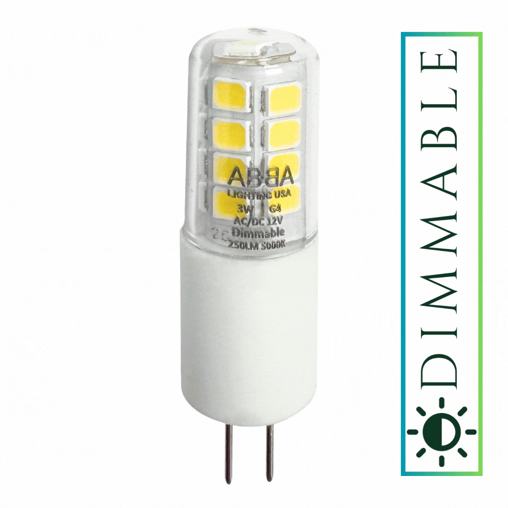 Outdoor Landscape Lighting LED 12V Low Voltage G4 2W/3W Dimmable 12V Low Voltage LED Bi-Pin Light Bulb | Landscape Lighting Accessory
