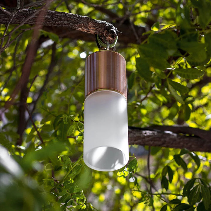 Brilliance Glacier Low Voltage Directional MR16 Brass and Acrylic Hanging Pendant Downlight Outdoor Landscape Lighting
