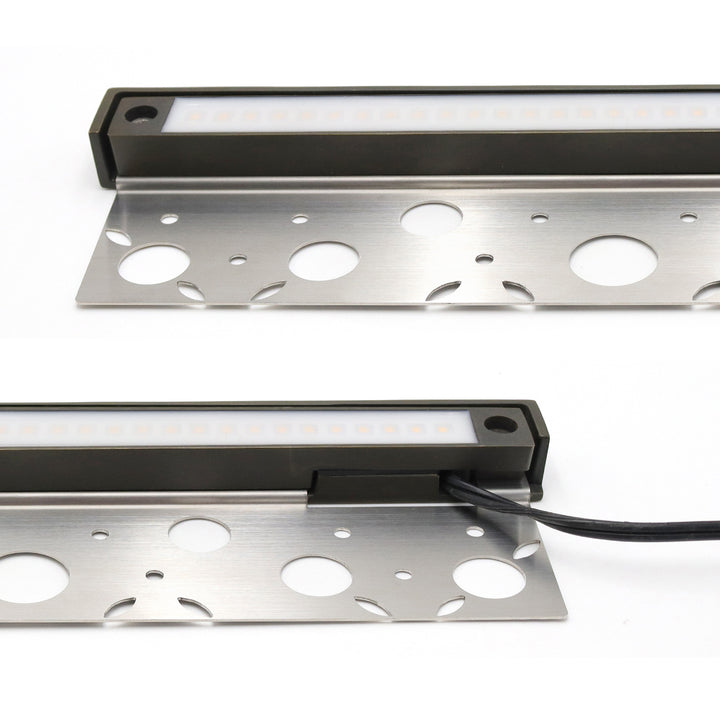 HL12B04 4x/8x/12x Package 4W 12" Solid Brass Integrated LED Hardscape Light Low Voltage Landscape Lighting