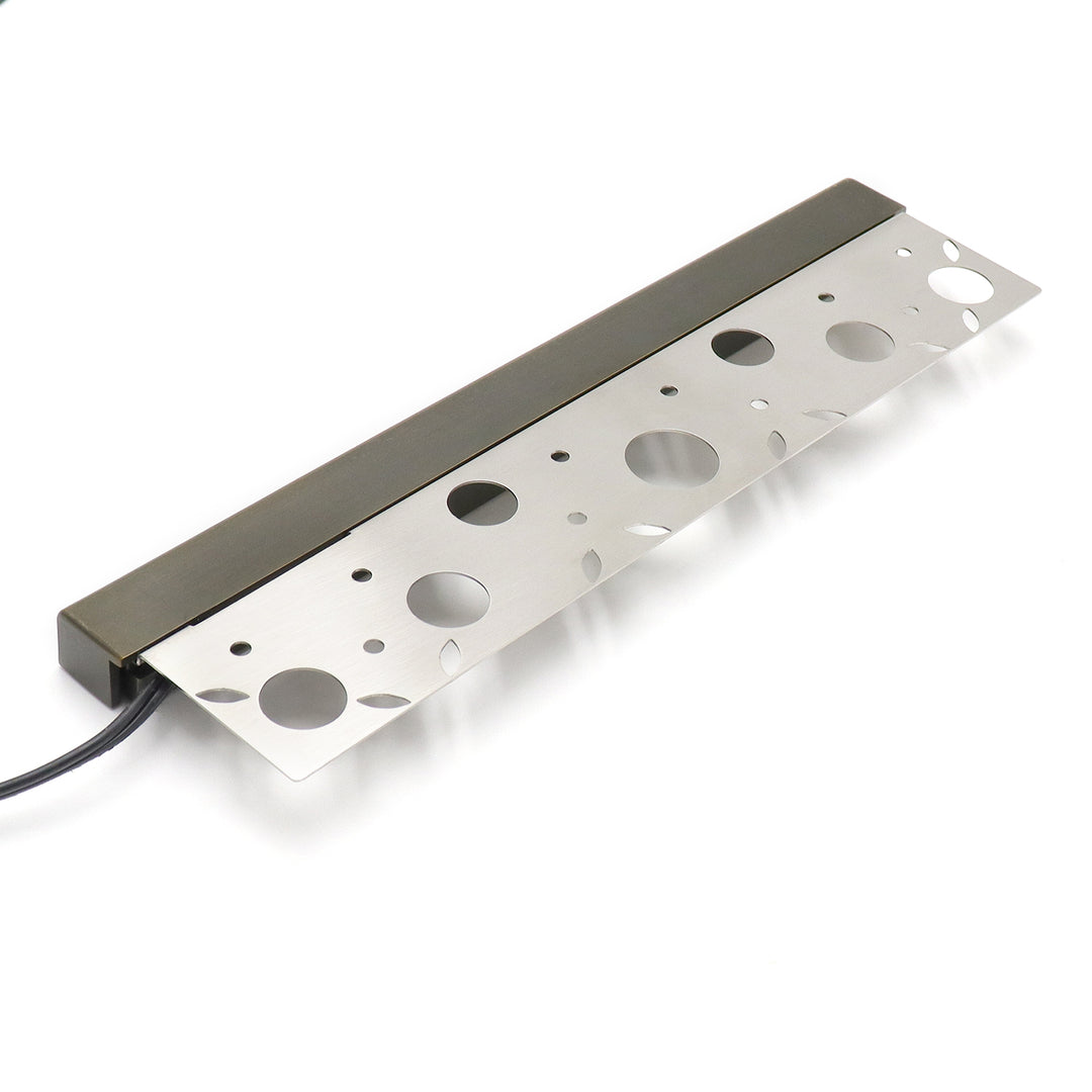 HL12B04 4x/8x/12x Package 4W 12" Solid Brass Integrated LED Hardscape Light Low Voltage Landscape Lighting