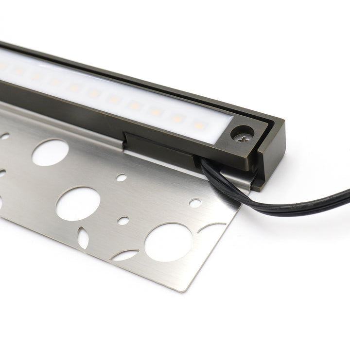 HL12B04 4x/8x/12x Package 4W 12" Solid Brass Integrated LED Hardscape Light Low Voltage Landscape Lighting
