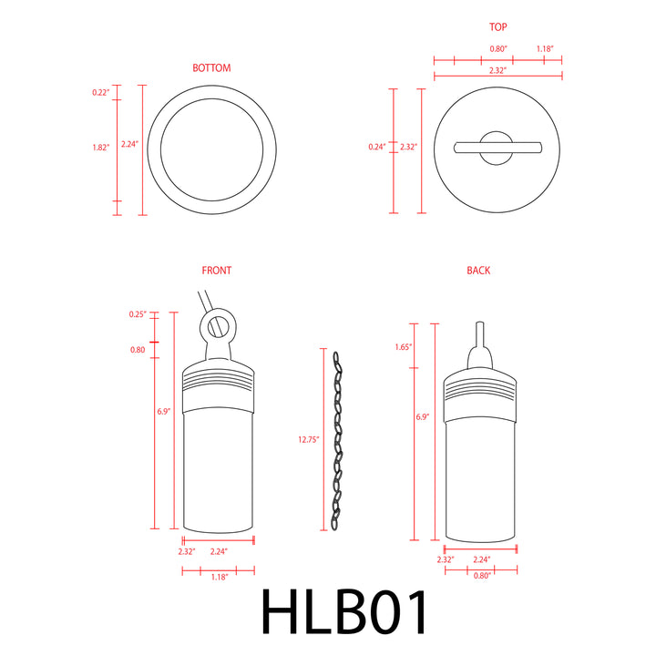 HLB01 4x/8x/12x Package 12V LED Low Voltage Brass Cylinder Pendant Light Hanging Downlight Fixture 5W 3000K Bulb