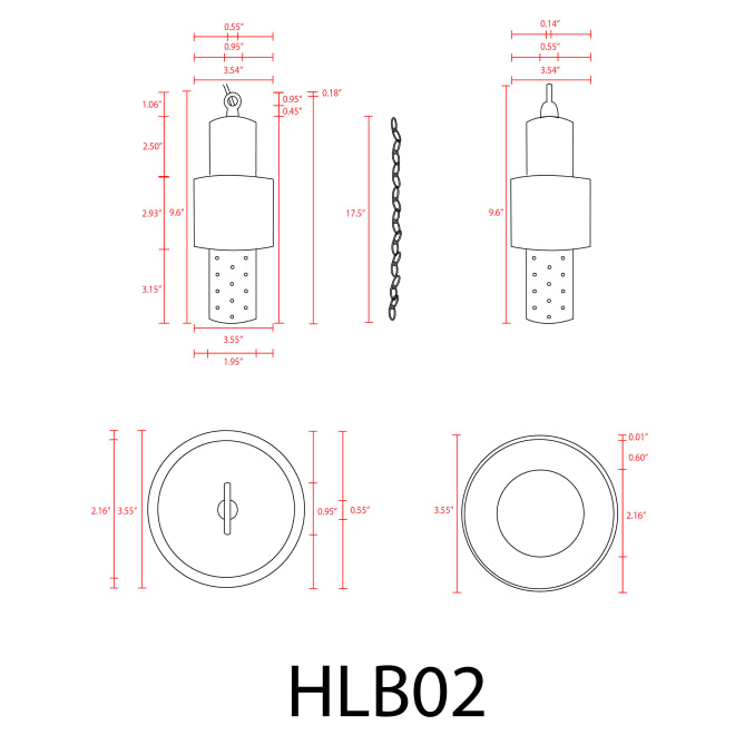 HLB02 4x/8x/12x Package 12V LED Low Voltage Brass Cylinder Pendant Light Hanging Downlight Fixture 5W 3000K Bulb