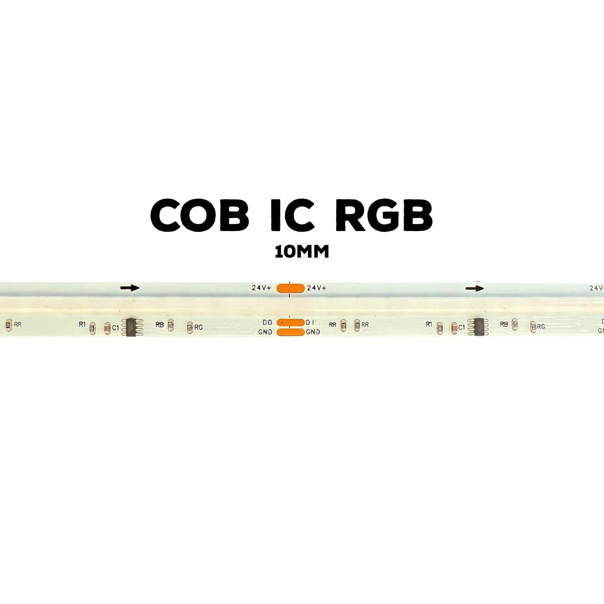 SLD31 Dotless COB Smart RGB-IC WS2811 576LED/M 4.27W/ft 10mm Addressab