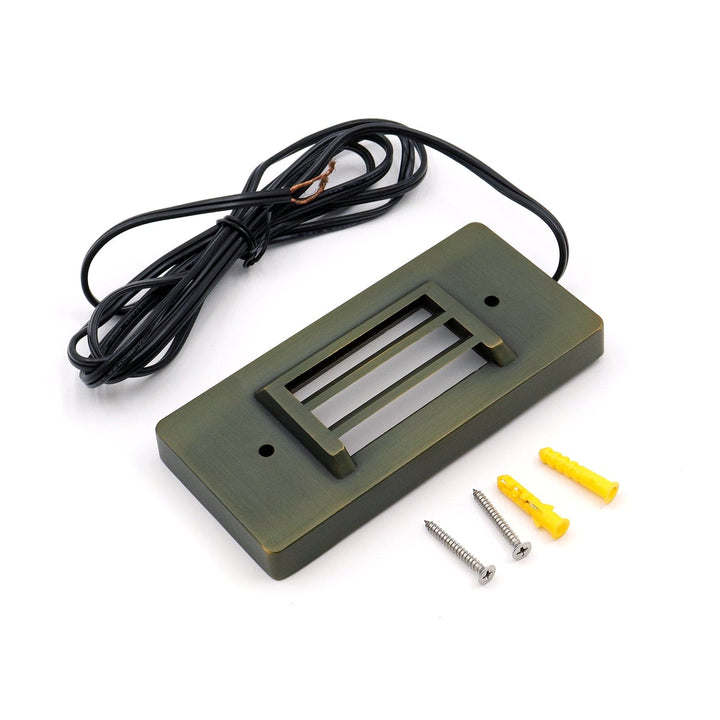 IDL01 4x/8x/12x Package Solid Brass Surface Mount 2700K Warm White Integrated LED Step Light Low Voltage Landscape Lighting