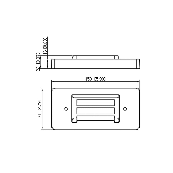 IDL01 4x/8x/12x Package Solid Brass Surface Mount 2700K Warm White Integrated LED Step Light Low Voltage Landscape Lighting
