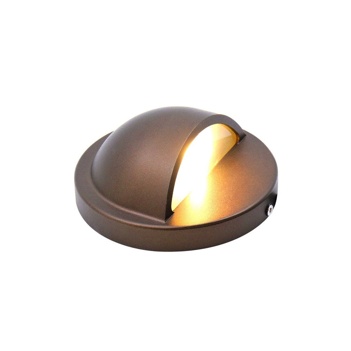 IDL02 4x/8x/12x Package Aluminum Round Surface Mount 2700K Warm White Integrated LED Deck Light Low Voltage Landscape Lighting