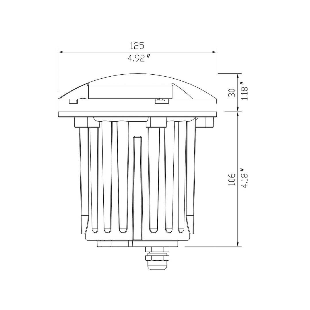 IGL20B MR16 PVC and Solid Brass Mono-Directional In-Ground Well Light Low Voltage Landscape Lighting