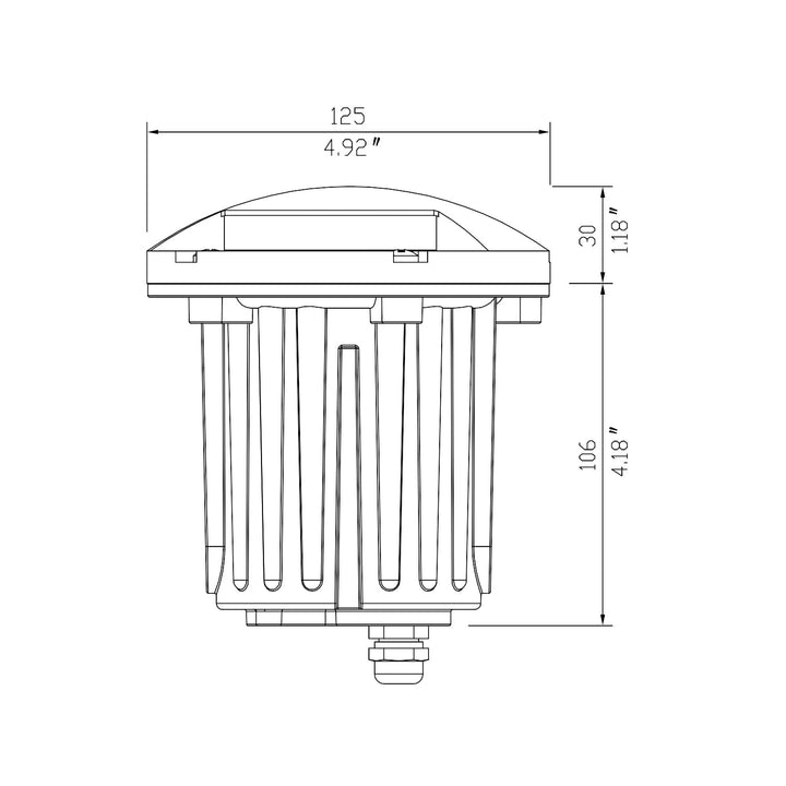 IGL20B MR16 PVC and Solid Brass Mono-Directional In-Ground Well Light Low Voltage Landscape Lighting