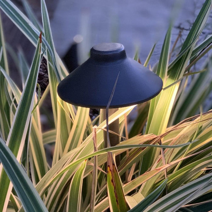 Outdoor Landscape Lighting LED 12V Low Voltage PLB02 Clear Lens Cast Brass Path Light | 12V Low Voltage Landscape Light Lamp Ready G4 Socket