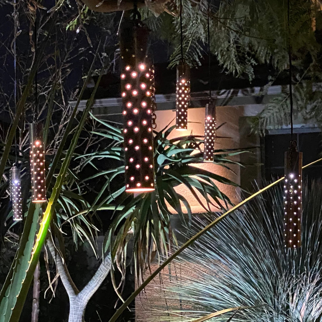 HLBP01 Stelvio Black Cast Brass Hanging Pendant Light Low Voltage Outdoor Lighting