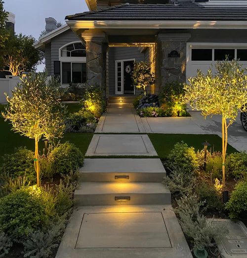 STB16 4x/8x/12x Package 2W LED Cast Brass Surface Mounted Slim Horizontal Outdoor & Indoor Step Light