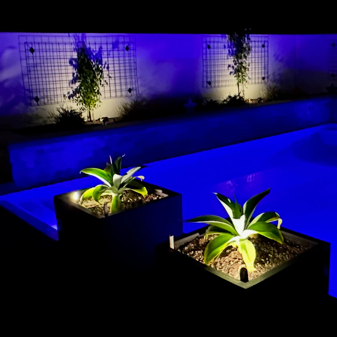 Outdoor Landscape Lighting LED 12V Low Voltage SPBP08 Mortirolo Black Brass Spotlight Low Voltage Outdoor Lighting
