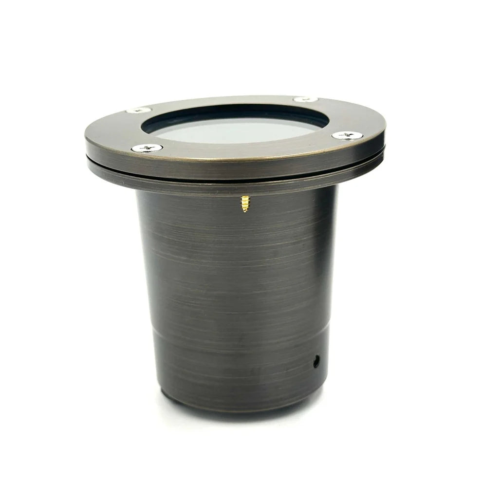 UNBP06 Rein Brown Brass In-Ground Well Light Low Voltage Outdoor Lighting