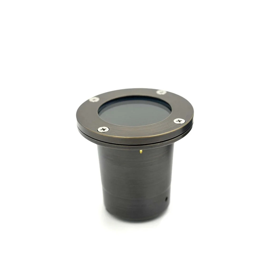 UNBP06 Rein Brown Brass In-Ground Well Light Low Voltage Outdoor Lighting