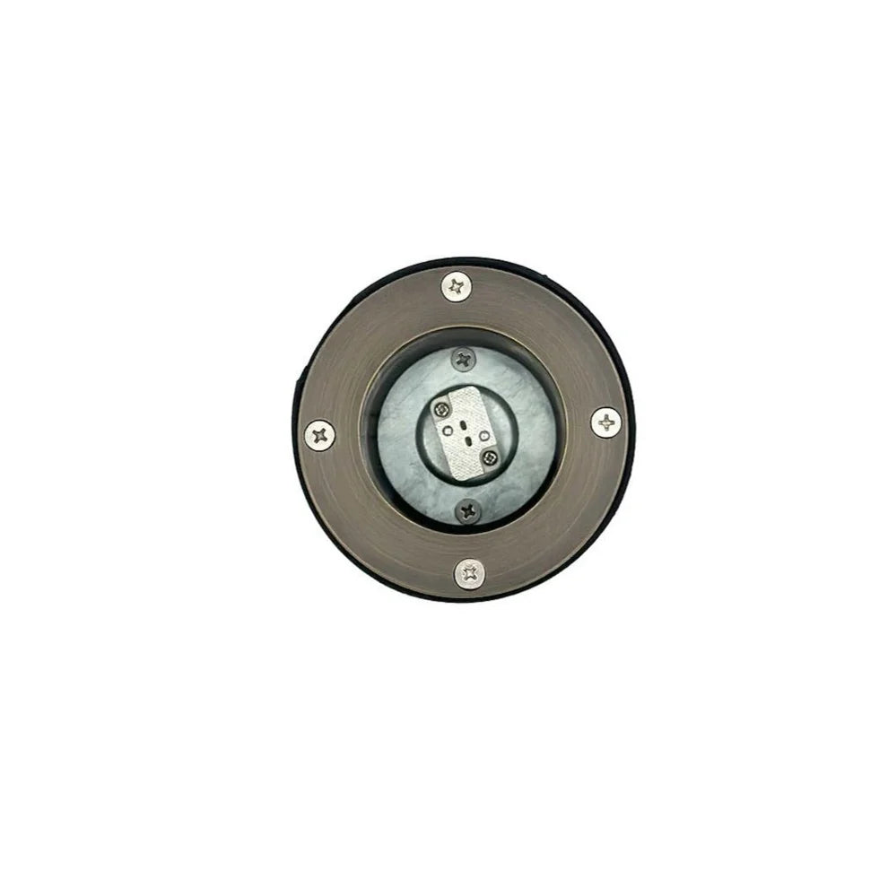 UNBP06 Rein Brown Brass In-Ground Well Light Low Voltage Outdoor Lighting