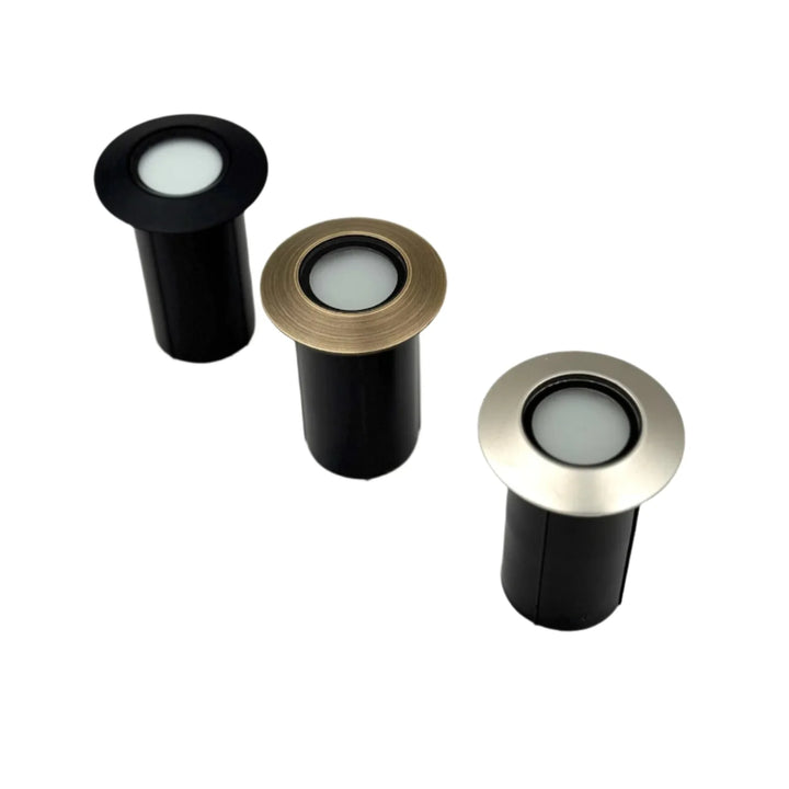 UNBP07 Mortirolo Brass / Stainless Steel In-Ground Well Light Low Voltage Outdoor Lighting