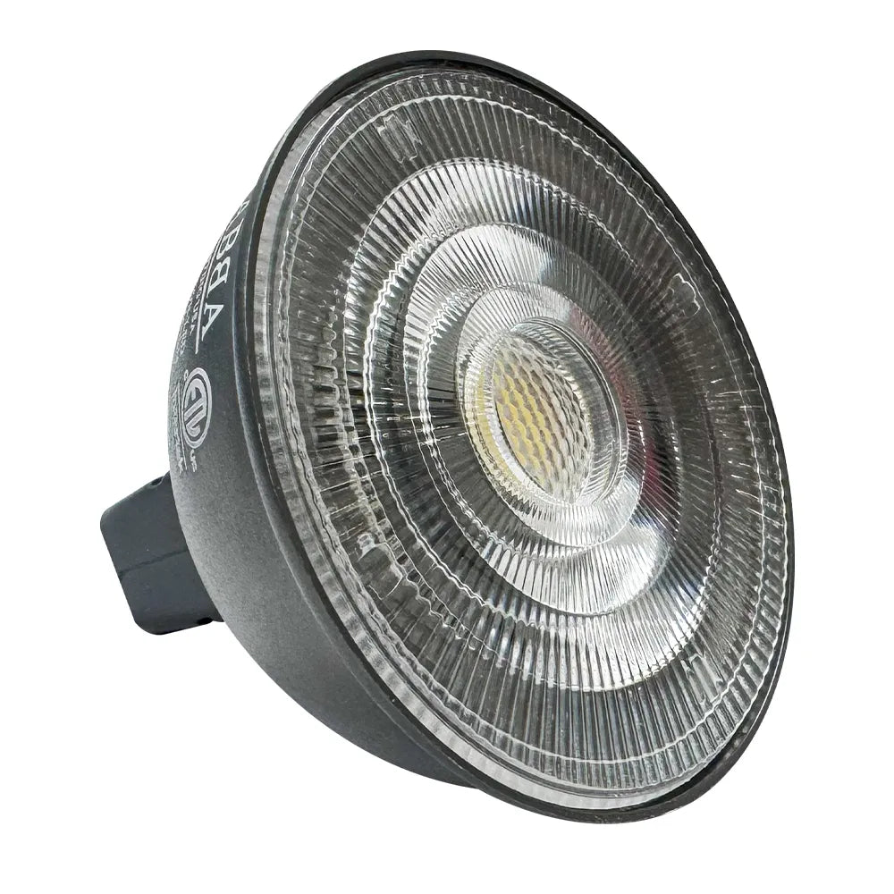 Outdoor Landscape Lighting LED 12V Low Voltage MR16 7W Black 12V Low Voltage LED Bulbs Dimmable Energy Saving Waterproof Light CE & RoHS Certified