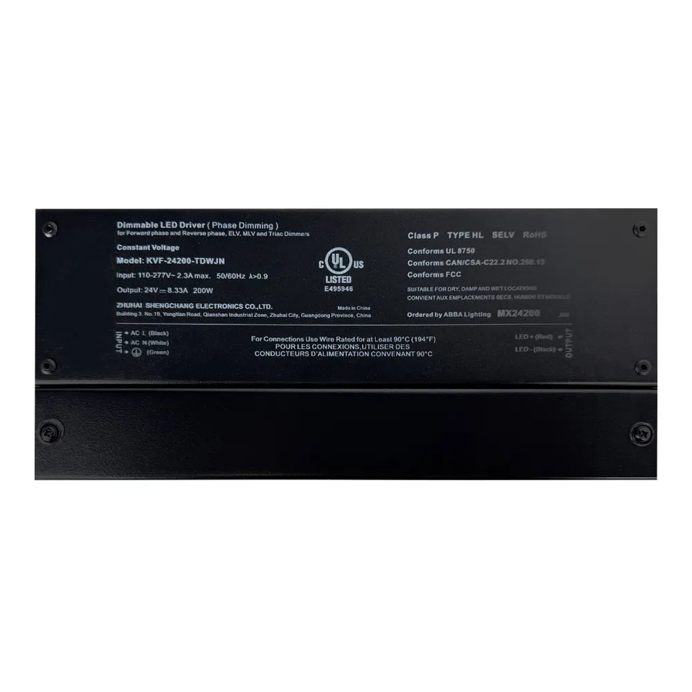 MX24 DC 24V Low Voltage Dimmable Transformers UL Listed LED Driver Outdoor Rated