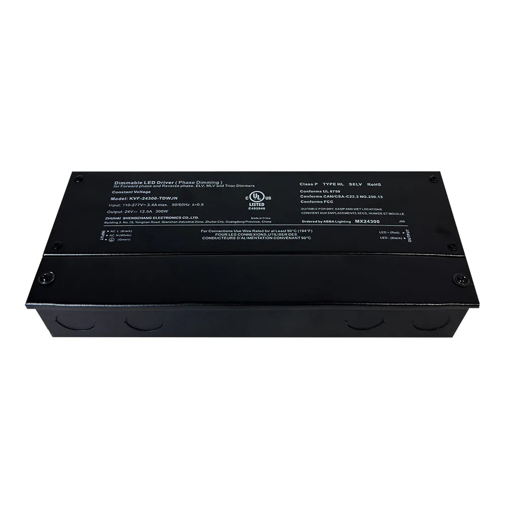 MX24 DC 24V Low Voltage Dimmable Transformers UL Listed LED Driver Outdoor Rated