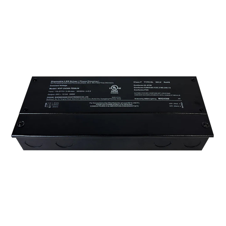 MX24 DC 24V Low Voltage Dimmable Transformers UL Listed LED Driver Outdoor Rated