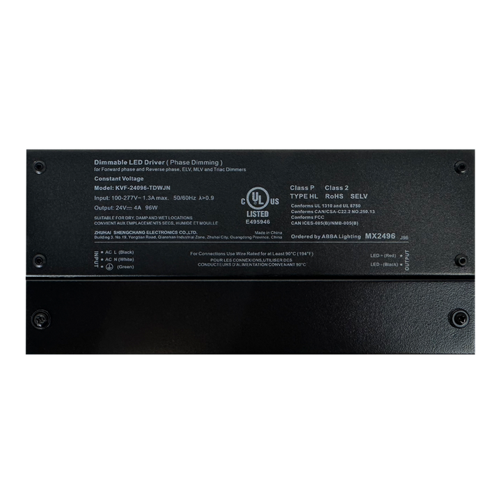 MX24 DC 24V Low Voltage Dimmable Transformers UL Listed LED Driver Outdoor Rated