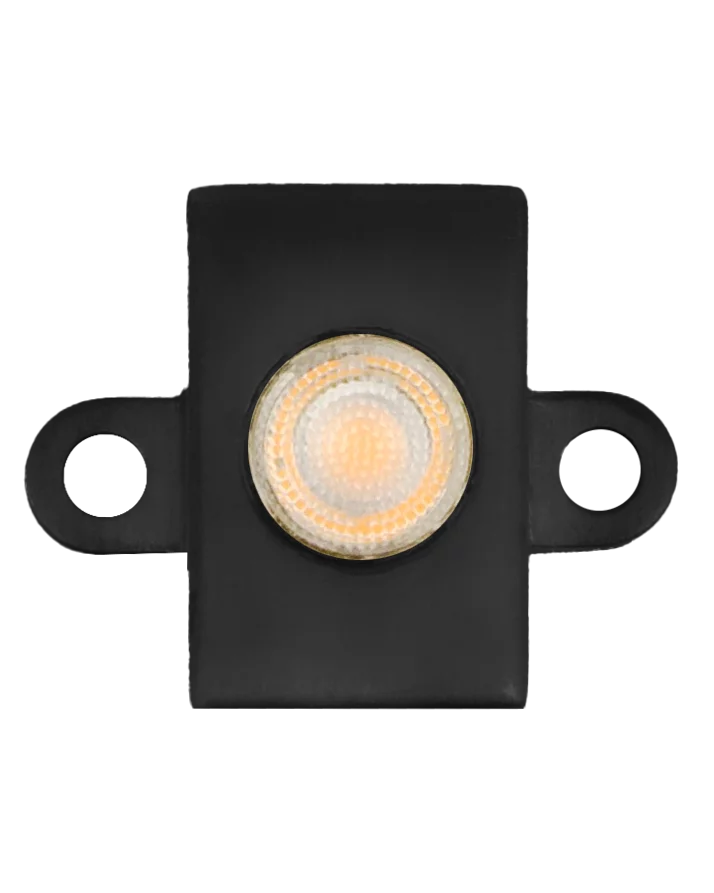 Brilliance Mini Beam with Stake and Shield Brass Low Voltage Directional LED Light IP68 Waterproof
