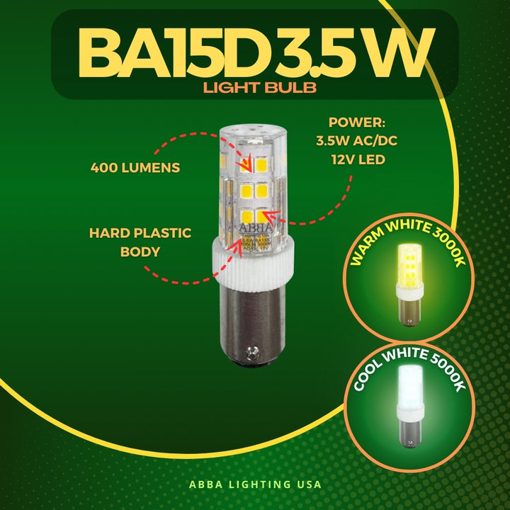 Outdoor Landscape Lighting LED 12V Low Voltage BA15D 3.5W Bayonet Style LED Capsule 12V Low Voltage Energy Efficient 1156 Light Bulb
