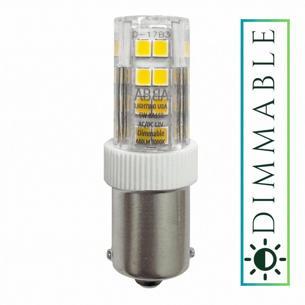 Outdoor Landscape Lighting LED 12V Low Voltage BA15S 5W 12V Low Voltage LED Bayonet Style Light Bulb | Landscape Lighting Accessory