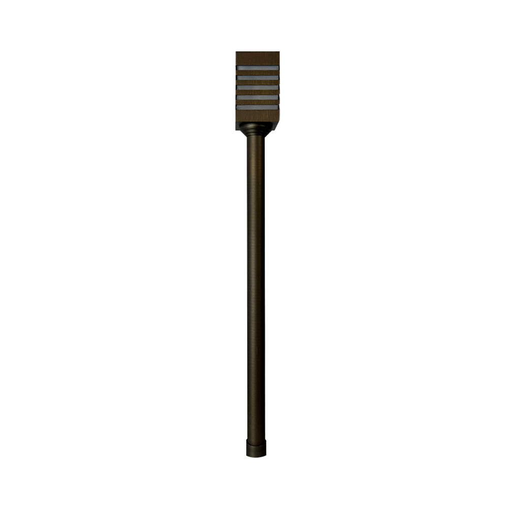 PLB24 Cast Brass Path and Area Light LED Low Voltage Pathway Outdoor Lighting Landscape Fixture