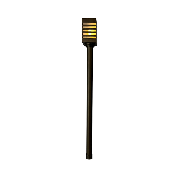 PLB24 Cast Brass Path and Area Light LED Low Voltage Pathway Outdoor Lighting Landscape Fixture
