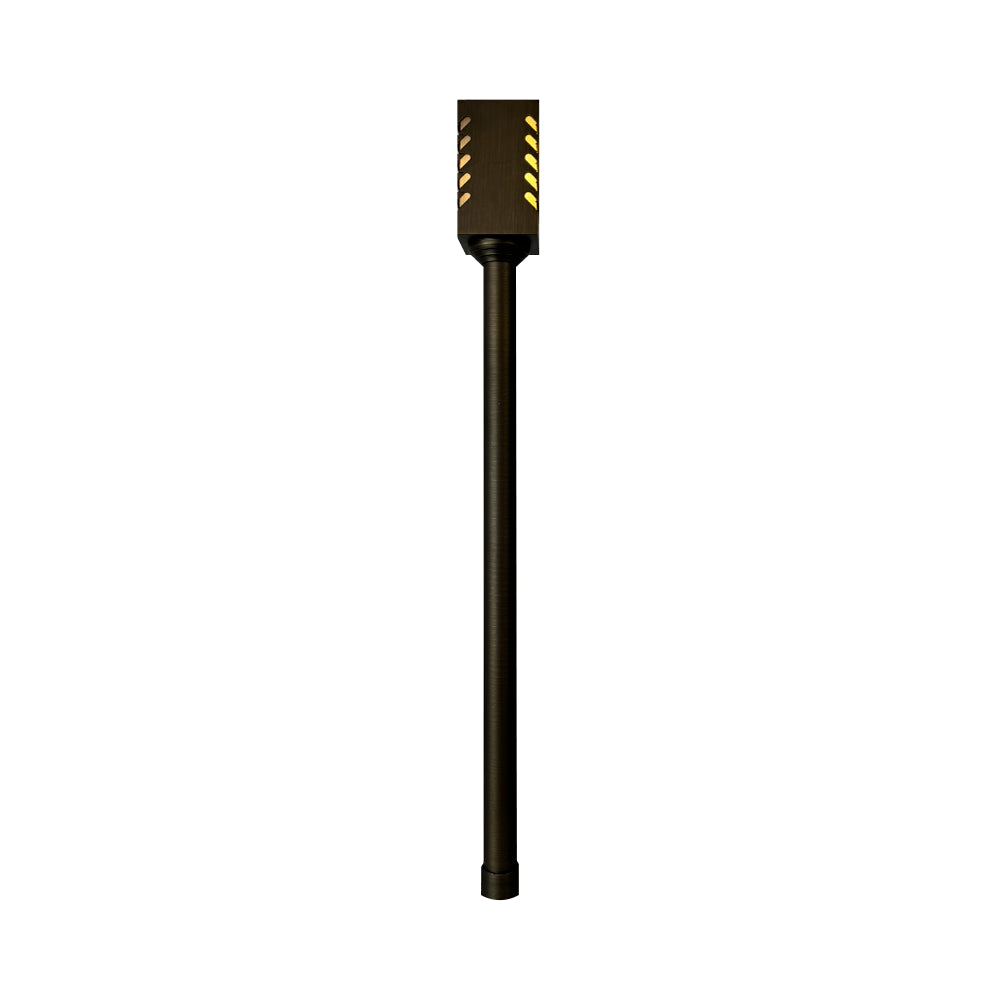 PLB24 Cast Brass Path and Area Light LED Low Voltage Pathway Outdoor Lighting Landscape Fixture