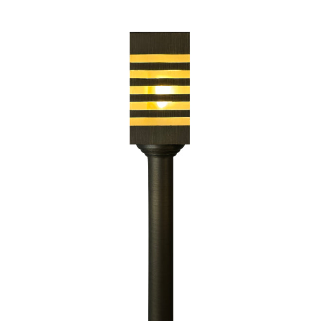 PLB24 Cast Brass Path and Area Light LED Low Voltage Pathway Outdoor Lighting Landscape Fixture