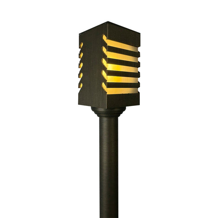 PLB24 Cast Brass Path and Area Light LED Low Voltage Pathway Outdoor Lighting Landscape Fixture