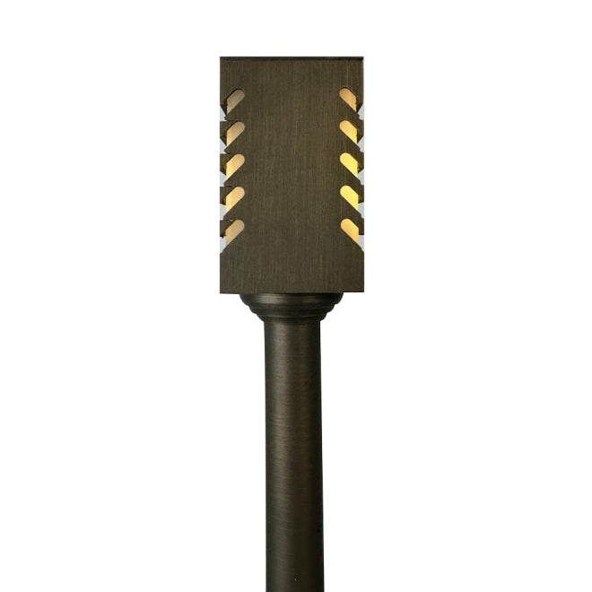 PLB24 Cast Brass Path and Area Light LED Low Voltage Pathway Outdoor Lighting Landscape Fixture