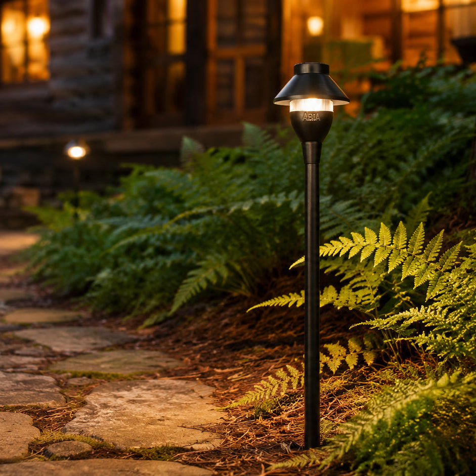 Outdoor Landscape Lighting LED 12V Low Voltage PLB01 Cast Brass Path Light | Low Voltage Landscape Light Lamp Ready G4 Socket